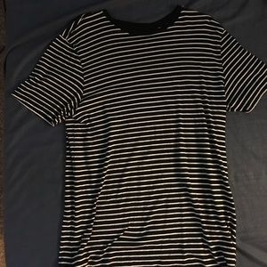Black and White Striped Pacsun T-Shirt